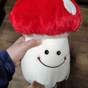 Red and White Mushroom Plush Toy